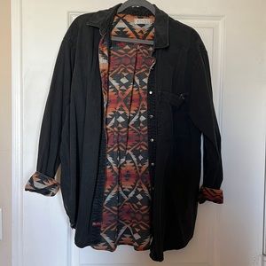 Free people oversized button shirt